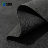 Rouleau de tissu en daim noir, 0,8 mm, matériau fin, résistant à la décoloration, daim en microfibre pour la décoration des sièges et l'ameublement intérieur des voitures