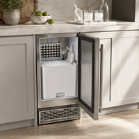 Machine à glaçons encastrable en acier inoxydable NES-37C-8, porte simple, 40 kg, pour usage domestique