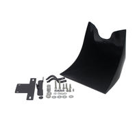 Pour Sportster Dyna Fatboy Softail V-ROD Touring Glide Moto Spoiler de carénage inférieur ABS Noir brillant