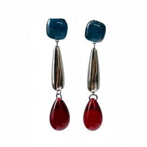 Pendientes de Resina Acrílica con Forma de Gota de Agua, Plateados, Modernos, para Mujer, para Fiestas, Pendientes Colgantes de Moda - Product Image 4