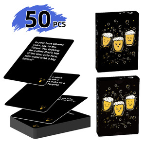 <span class=keywords><strong>Jeu</strong></span> <span class=keywords><strong>de</strong></span> cartes interactif en papier personnalisable <span class=keywords><strong>de</strong></span> 50 pièces pour les fêtes - <span class=keywords><strong>Jeu</strong></span> <span class=keywords><strong>de</strong></span> table essentiel pour les soirées avec un design <span class=keywords><strong>de</strong></span> <span class=keywords><strong>personnes</strong></span> qui rient - Product Image 1