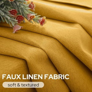 Màn Linen rèm cửa cho phòng khách đầy đủ màu đen cách nhiệt Grommet cửa sổ màn lót phong cách Mỹ tất cả các mùa ngọn lửa - Product Image 6