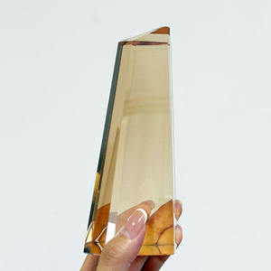 Support <span class=keywords><strong>de</strong></span> table en verre moderne, design cube pilier personnalisé en usine, pour bibliothèque, tour <span class=keywords><strong>de</strong></span> livres en cristal, décoration intérieure avec - Product Image 2