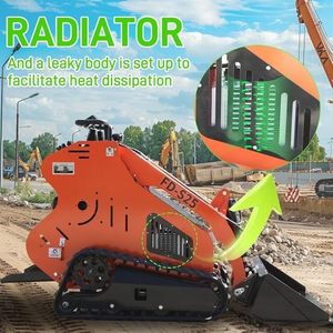 อุปกรณ์ต่อพ่วงรถตักขนาดเล็ก QIHANG รุ่น Compact Front End Skid Steer รับน้ำหนักได้ 300 กก. พร้อมส่งมอบรวดเร็ว มินิโหลดเดอร์ รถตักตีนตะขาบ รับประกัน 1 ปี - Product Image 6