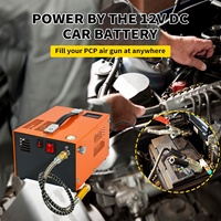 TUDIVING Promotion Compresseur d'air PCP haute pression 12V 110V 220V avec convertisseur externe 300bar 4500psi pour plongée, paintball et chasse