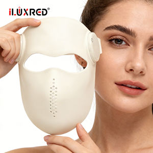 ILUXRED Tedarikçi LED Yüz Maskesi Kırmızı Işık Terapisi Silikon Kızılötesi Işık Terapisi Yüz Salonu Ev Kullanımı - Product Image 2
