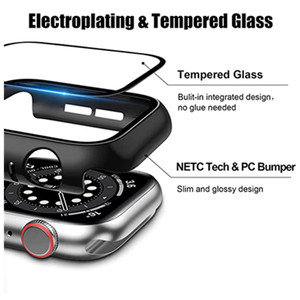 Coque rigide antichoc pour <span class=keywords><strong>Apple</strong></span> <span class=keywords><strong>Watch</strong></span>, protection d'écran en verre trempé, pour <span class=keywords><strong>Apple</strong></span> <span class=keywords><strong>Watch</strong></span> série 6 <span class=keywords><strong>SE</strong></span> série 5 4, <span class=keywords><strong>44mm</strong></span> - Product Image 5