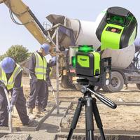 Huepar — niveau Laser à faisceau vert 902CG auto-nivelant, ligne croisée à 360 degrés, 8 lignes, Mode pulsation extérieure