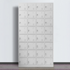 Les vestiaires des hôpitaux et des écoles comportent des armoires de rangement en métal à plusieurs portes avec un design moderne et des armoires en acier. - Product Image 3