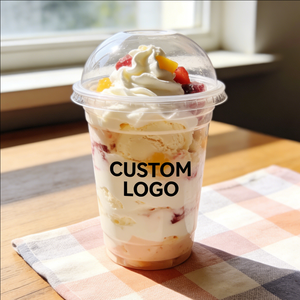 Gobelets en plastique pour desserts, crème glacée, 360 ml, 125 ml, 18 oz, contenants jetables pour servir des desserts - Product Image 1