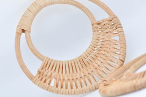 MEILLEUR VENDEUR! Une paire de matériel d'artisanat de poignée de rotin pour le sac à main de l'usine - Product Image 2