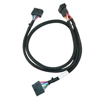 كابل OBD عالمي مع طقم توصيل OBD II T مع 15 قوس تثبيت، طقم توصيل عالمي لكابل OBD T