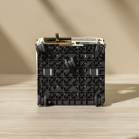 Valise de transport extérieure grande capacité pour poussettes, multi-animaux, portable, multifonctionnelle, avec roues, sac à dos transparent