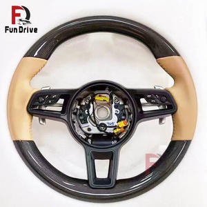 Volant en fibre de carbone personnalisé pour <span class=keywords><strong>Porsche</strong></span> Macan <span class=keywords><strong>Taycan</strong></span> Boxster Cayman 981 987 Cayenne 955 957 958 Panamera 971 718 - Product Image 1
