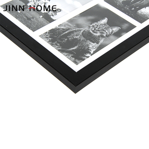 Cắt Dán hình ảnh khung trong màu đen với màu trắng Mat 9 cái hình ảnh hiển thị ngang và dọc định dạng cho tường trang trí - Product Image 3