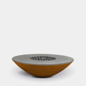 Durable Corten Steel <b>BBQ</b> Grill Outdoor Picnic Camping Charcoal Wood Grill - Product Image 6