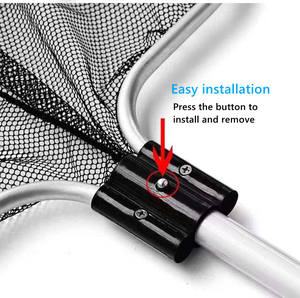 Atacado Quadrado <span class=keywords><strong>Koi</strong></span> Peixe Rede Retrátil Durável Forte Nylon Carpa Landing Rede De Pesca com Metal para Pesca Manual na <span class=keywords><strong>China</strong></span> - Product Image 3