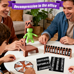 Jeu de société de bureau MILI Word Guessing avec figurines de cowboy, défi d'<span class=keywords><strong>orthographe</strong></span> interactif familial, jeu de table éducatif pour enfants pour les fêtes - Product Image 4
