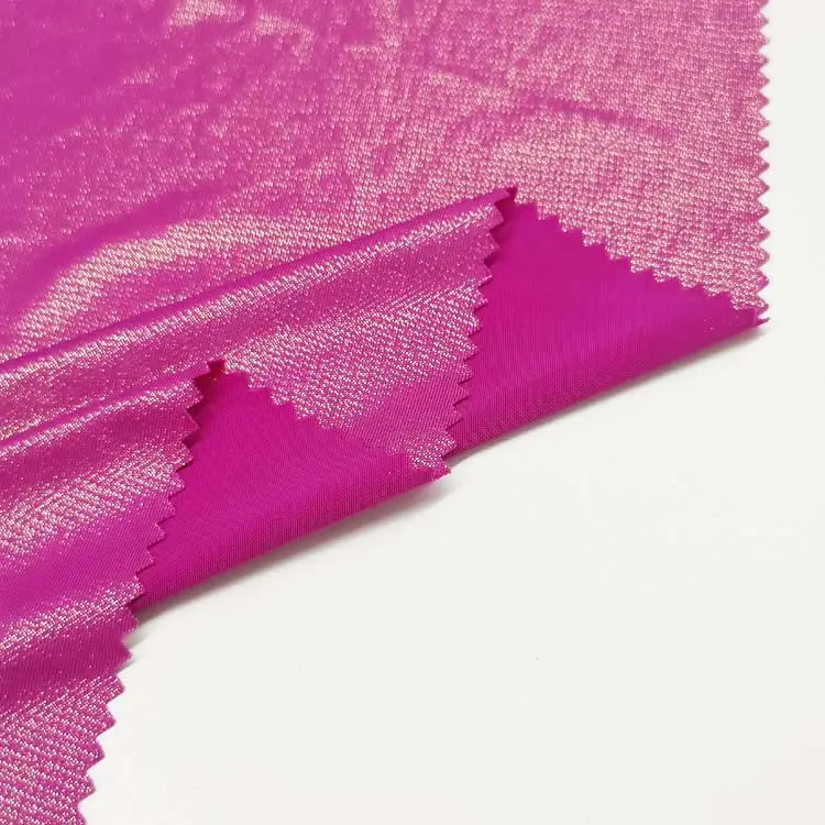 FDY-Folien-Polyester-Spandex-Bekleidung Einzeltrikot Sportbekleidung Stoff mit solider lila Farbe