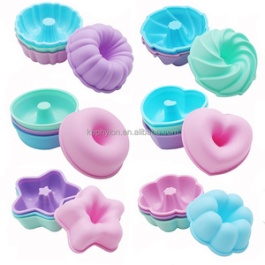 Moules à gâteau miniatures en silicone/Moules à gâteau miniatures en silicone de qualité alimentaire/9 styles de moules à gâteau miniatures en silicone - Product Image 2
