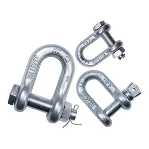 Factory Direct Sales Galvanized Shackles Bolt Type Safety Pins For Lifting Ships Shackles Safety Stainless Steel Shackle