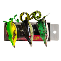 Leurre de pêche LUTAC Factory Frog Bait, 50mm 10g, leurre à bouche pointue avec doubles hameçons étroits, accepte la personnalisation OEM pour les articles de pêche