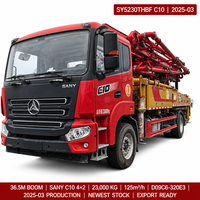 Pompa Beton Diesel Sany 37m Bekas dengan Motor Model 2025 23000kg Produktivitas 120M/Jam Siap Ekspor