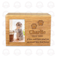 Urna para Mascotas Personalizable de Fábrica con 20 Años de Experiencia, Madera de Paulownia y Abeto, para Entierro de Mascotas