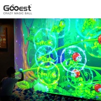 Gooest Magic Crazy Ball, Máquina de Juegos de Realidad Virtual Interactiva con Proyector de Metal para Interiores, Simulador de Vuelo de Realidad Virtual de 360 Grados, Parque de Atracciones 10