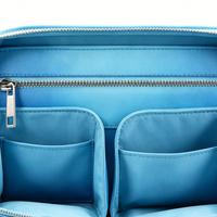 Mode Gradient Crossbody-tas voor heren Waterdichte PU-schoudertas Meerdere compartimenten Verstelbare riem Geschikt voor buiten