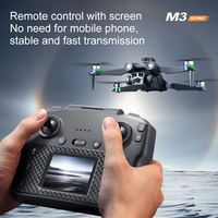 Nouveau Drone Jouet M3 Ultra Mini Sans Balais, Quadricoptère RC Anti-Collision avec Télécommande à Écran, Drones Portables pour Débutants avec Caméra