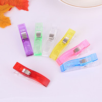 Vente en gros de pinces à coudre Wonder Clips multicolores de 56 mm, grandes pinces à coudre en plastique pour patchwork et quilting