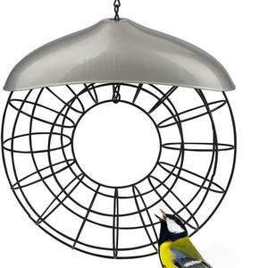 DERNIÈRE LOOK Mangeoire à oiseaux en métal nouveau cercle de conception dans la mangeoire en métal au prix de gros maison de nourriture pour oiseaux personnalisée - Product Image 4