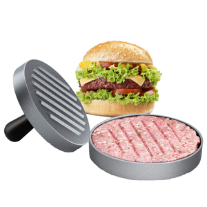 YolecenBurger Moule à Presser la Viande, Presse à <span class=keywords><strong>Steak</strong></span> en Métal, Moule à Tarte de Bœuf Rond, Outil Écologique en Alliage d'Aluminium, Lavage à la Main Uniquement - Product Image 1