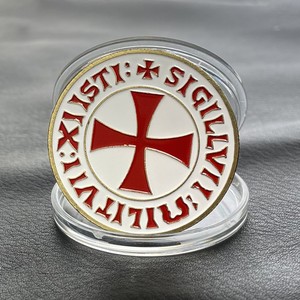 Monedas Conmemorativas Medievales de los Caballeros Templarios Personalizadas al por Mayor, Insignias de Recuerdo Históricas Personalizables - Product Image 5