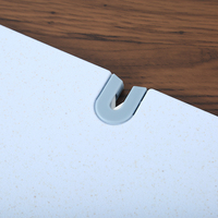 Planche à découper double face en plastique PP écologique antibactérienne Elephant avec bloc à découper pour couteau, compatible lave-vaisselle, antidérapante