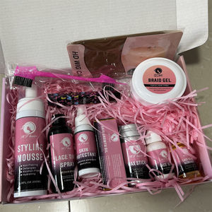 Échantillon gratuit, logo personnalisé, <span class=keywords><strong>meilleur</strong></span> gel coiffant <span class=keywords><strong>pour</strong></span> tresses, tenue extrême, brillance scintillante, contrôle des bords des cheveux 4c, marque privée - Product Image 3