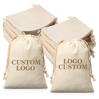 Sac à poussière en toile de coton biologique durable et réutilisable avec logo personnalisé imprimé, pochette à bijoux - Mode vintage printemps été