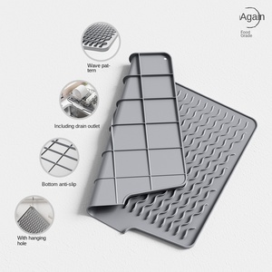 Alfombrilla de Silicona para Fregadero, Accesorios de Cocina, Alfombrilla de Secado de Silicona para Encimera, Escurridor de Platos, Alfombrillas y Protectores de Cocina - Product Image 2