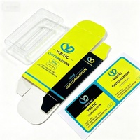 Étiquette adhésive en vinyle personnalisée pour flacon de peptide, avec logo imprimé, imperméable, avec boîte en papier personnalisée pour flacon de 3 ml, 5 ml, 10 ml