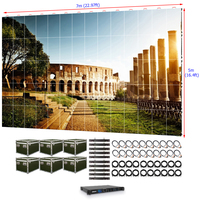 Pantalla LED para Interiores P2.976 de 7m X 5m, Alta Definición, 2.9mm, HDR10+, 3 Años de Garantía, Ideal para Supermercados y Promoción de Eventos