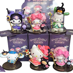 San Rio Kulomi Melody Tide Play Doll Adornos Hechos a mano PVC Starry Night Party Mage Blind Box Perfect Frozen Regalo de cumpleaños - Product Image 2