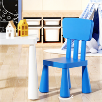 Ensemble table et chaises d'extérieur carrées en plastique épaissi, 2 places, pour enfants - Écologique et facile à assembler (vente en gros)
