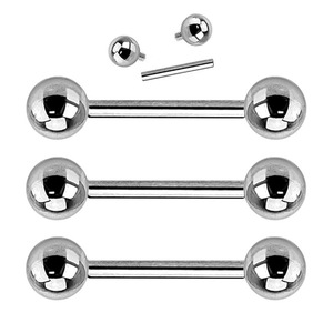 Venta al por Mayor de Bolas de Rosca Externa de Repuesto de Titanio G23 de 2mm-5mm |   Cuentas de Titanio F136 para Accesorios de Piercing Corporal - Product Image 6