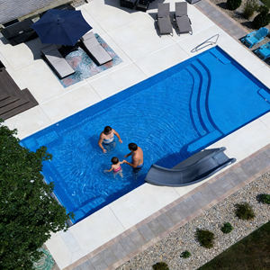 Vente en gros de 6 mètres de large, obtenez un moule de piscine en fibre de verre pour jardin, installation rapide, piscines familiales - Product Image 4