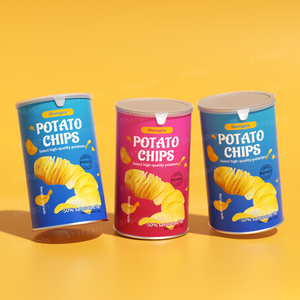 Custom Printed Cardboard Core Cylinder Tubes for <strong>Popcorn</strong> Chips Crispy Airtight Packing Food Grade Paper Canister Packaging - Product Image 3