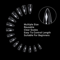 BQAN Salon professionnel français longue double forme canard doux X ongles conseils acrylique faux gel conseils pour extensions d'ongles