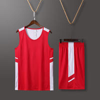 Conjunto de Uniforme de Baloncesto Reversible al por Mayor, Logotipo Personalizado, Doble Cara, Poliéster, Secado Rápido, Transpirable, para Jóvenes y Hombres
