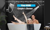 Douche double haute pression 2026 pour deux personnes, système de douche à deux têtes pour couples