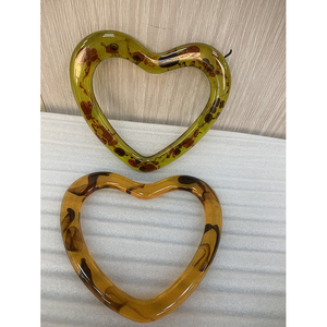 Hình Trái Tim Túi Acrylic Xử Lý Ví Xử Lý Nhựa Túi Xách Xử Lý Sản Xuất Tại Trung Quốc - Product Image 2